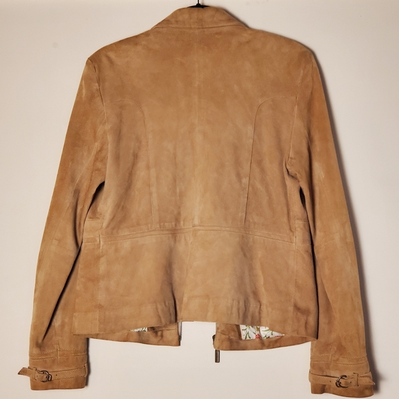 Cole Haan Country Suede Zippered Jacket Size S - Picture 10 of 13
